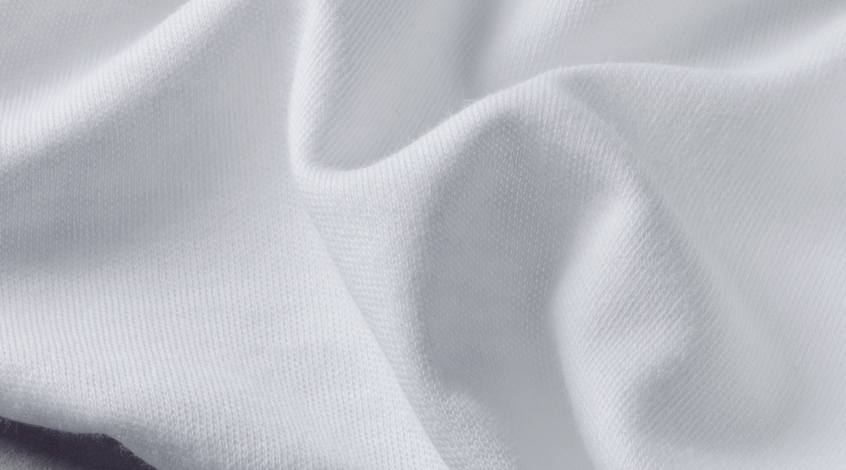 Sunspel Sea Island cotton white fabric