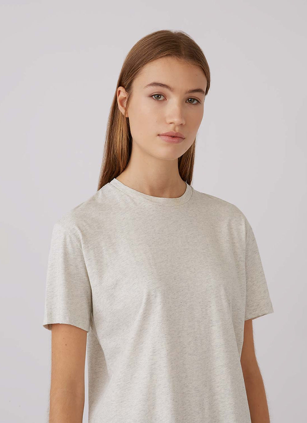 Women's Boy Fit T-shirt in Archive White Melange