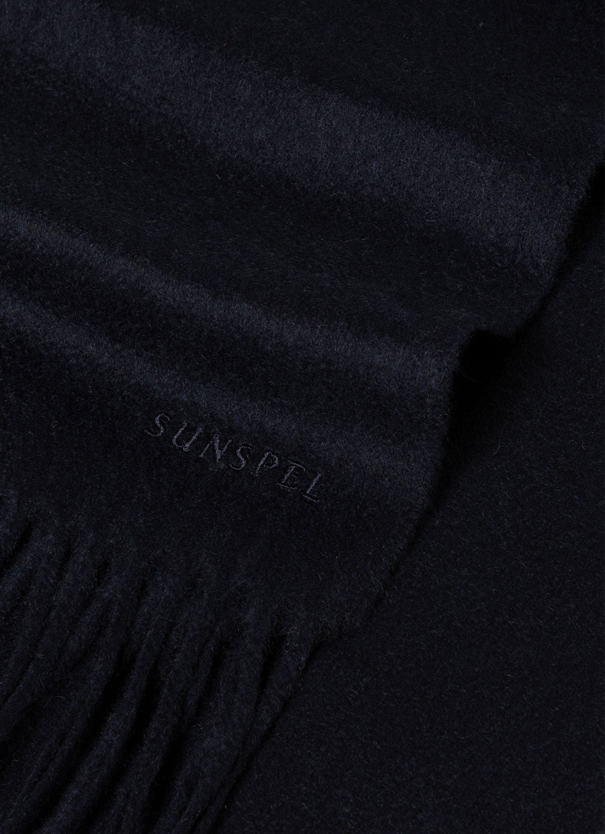 Men's Cashmere Scarf in Navy