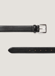 Men's Smart Leather Belt in Black
