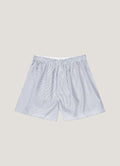 Men's Classic Boxer Short in White/Navy Pinstripe