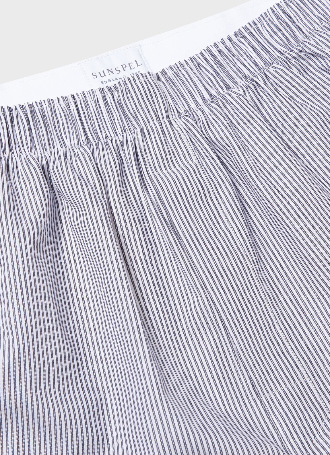 Men's Classic Boxer Shorts in Navy/White Stripe