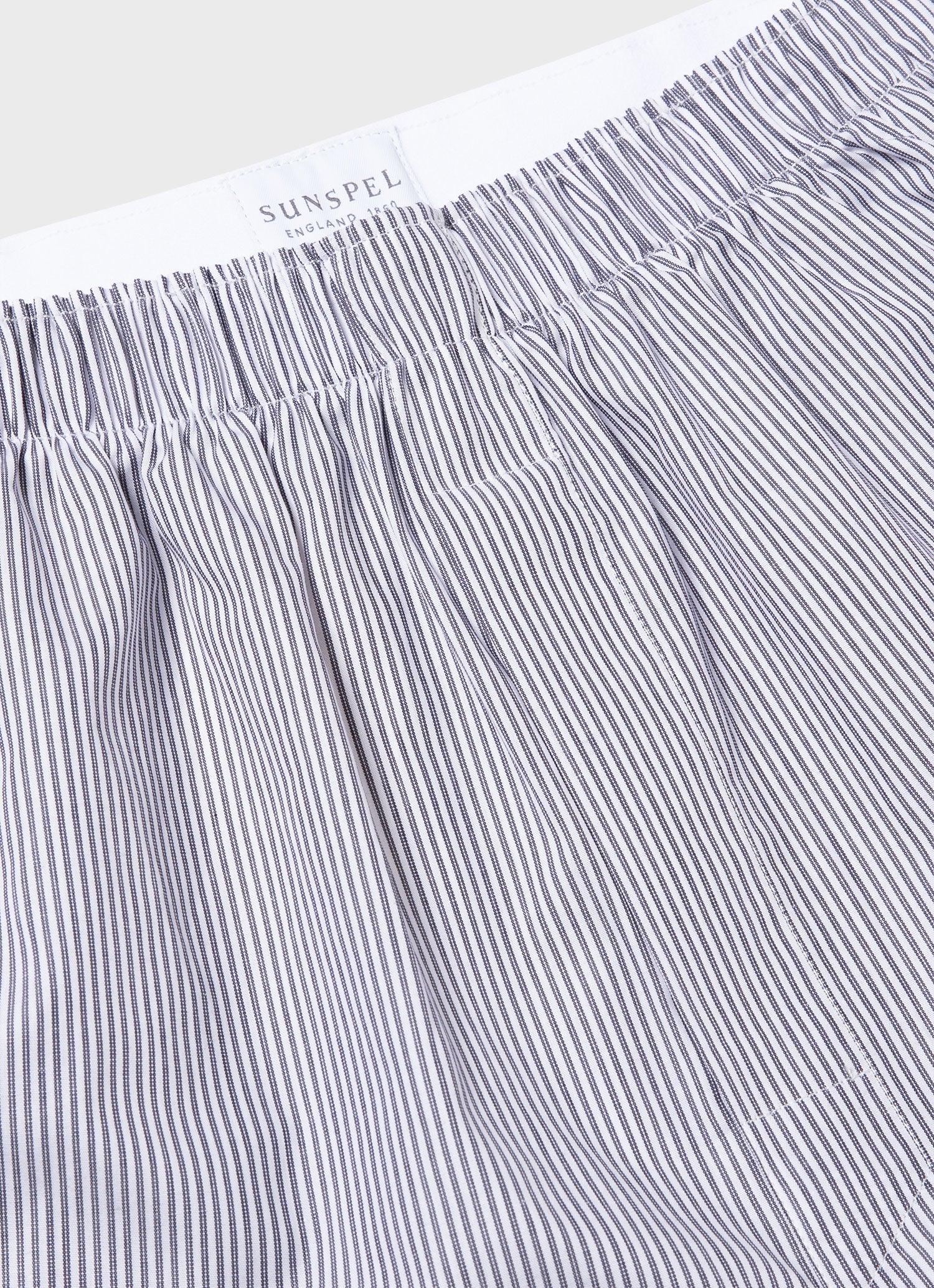 Men's Classic Boxer Shorts in Navy/White Stripe