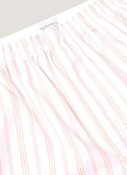 Men's Classic Boxer Short in Pale Pink Stripe