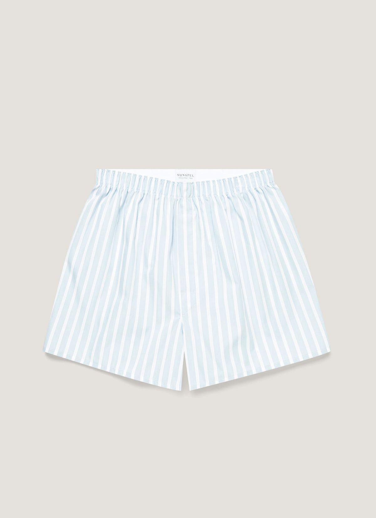 Men's Classic Boxer Short in Sky Blue/White