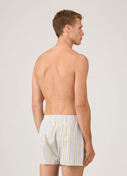 Men's Classic Boxer Short in Yellow/Brown/Blue