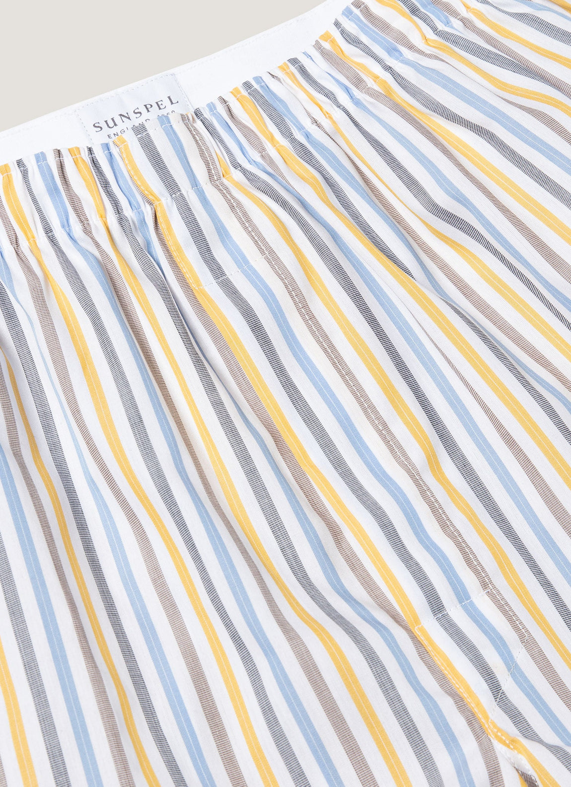 Men's Classic Boxer Short in Yellow/Brown/Blue