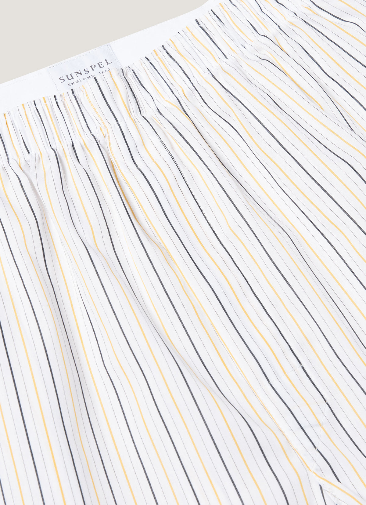 Men's Classic Boxer Short in White/Blue/Yellow
