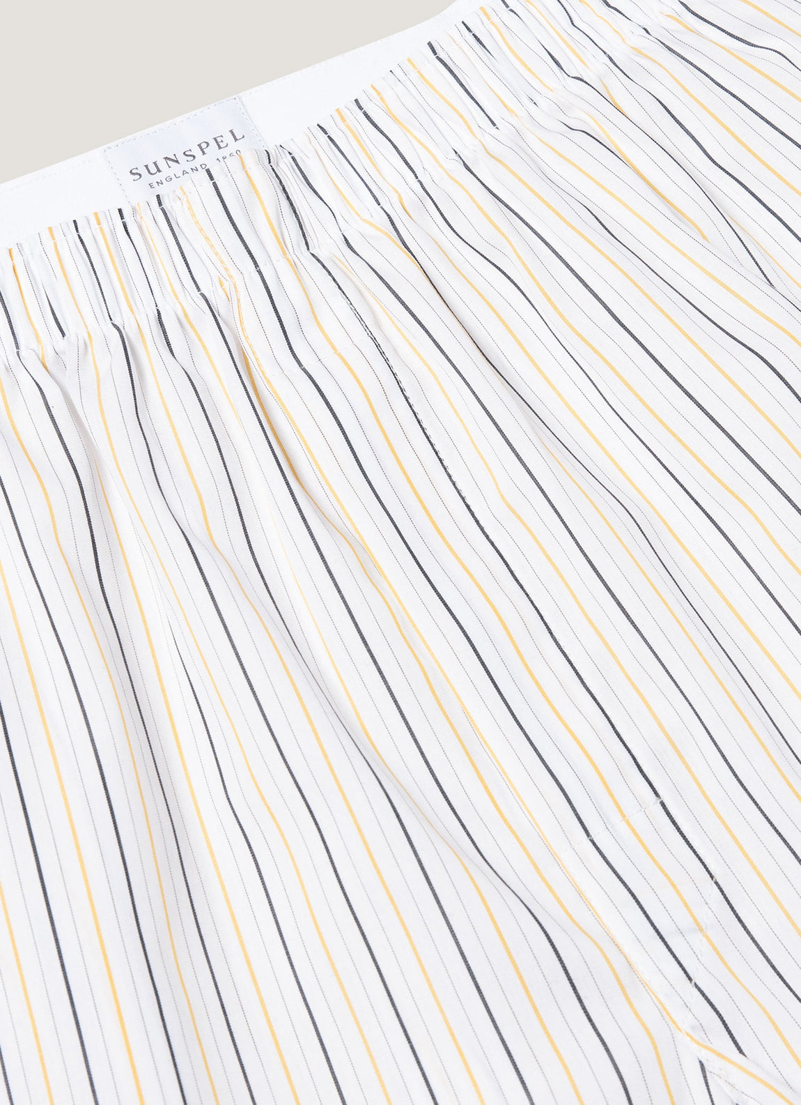 Men's Classic Boxer Short in White/Blue/Yellow