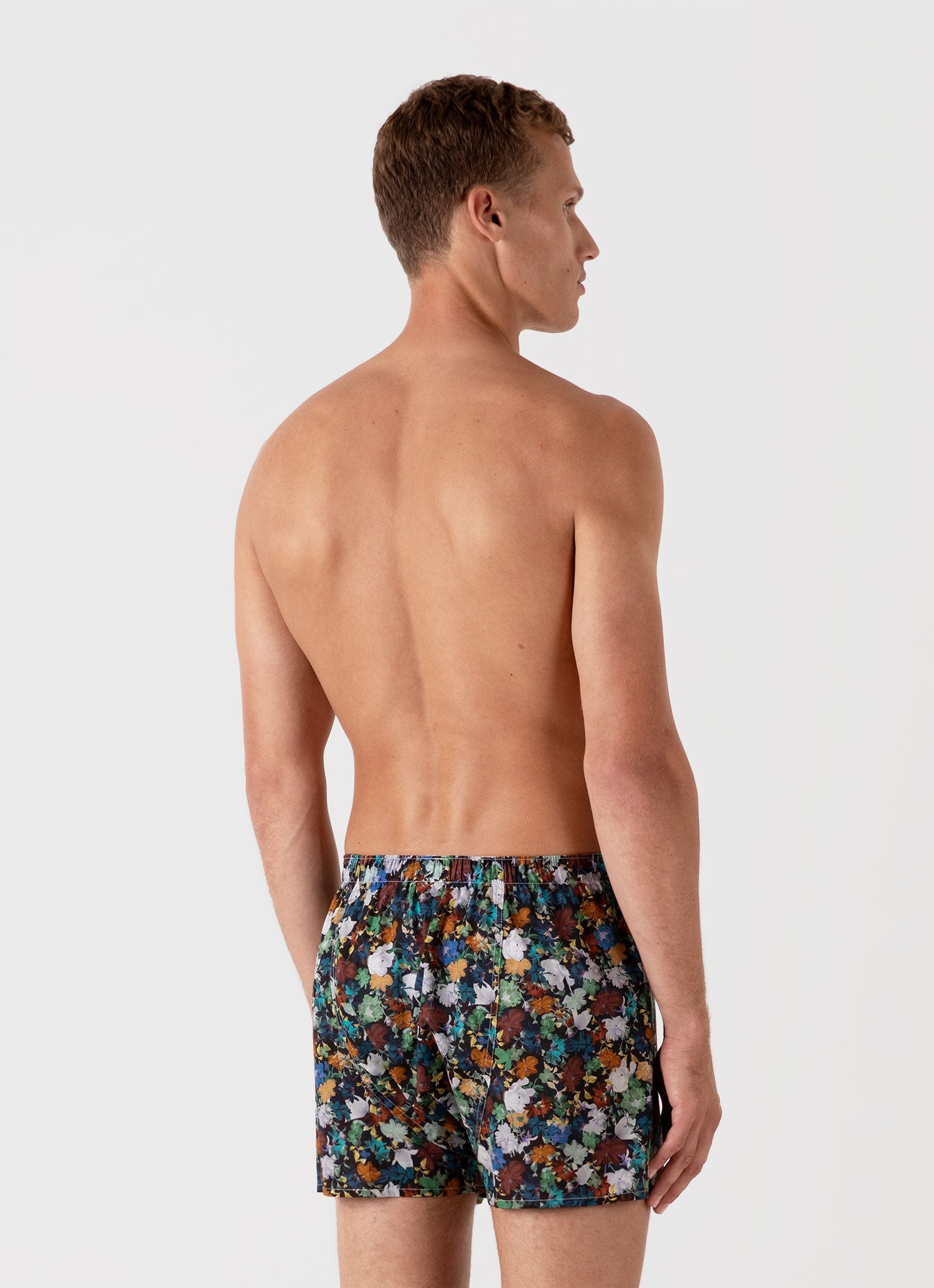 Men's Classic Boxer Short in Liberty Fabric in Futuristic Floral