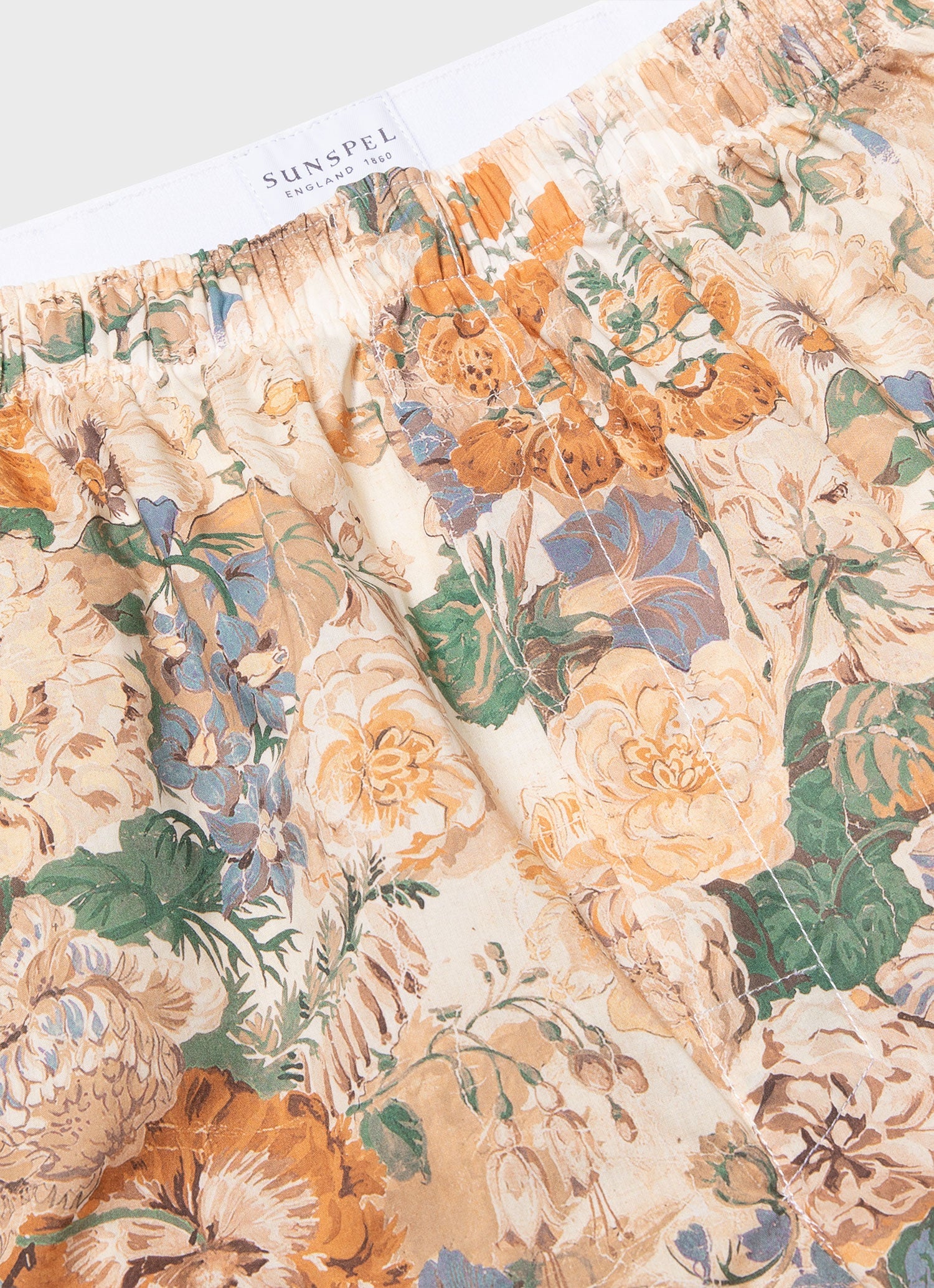 Men's Classic Boxer Short in Liberty Fabric in Parchment Floral