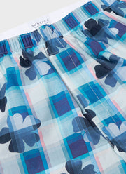 Men's Classic Boxer Short in Liberty Fabric in Blue Flower