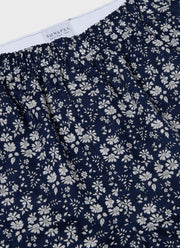 Men's Classic Boxer Short in Liberty Fabric Navy Meadow