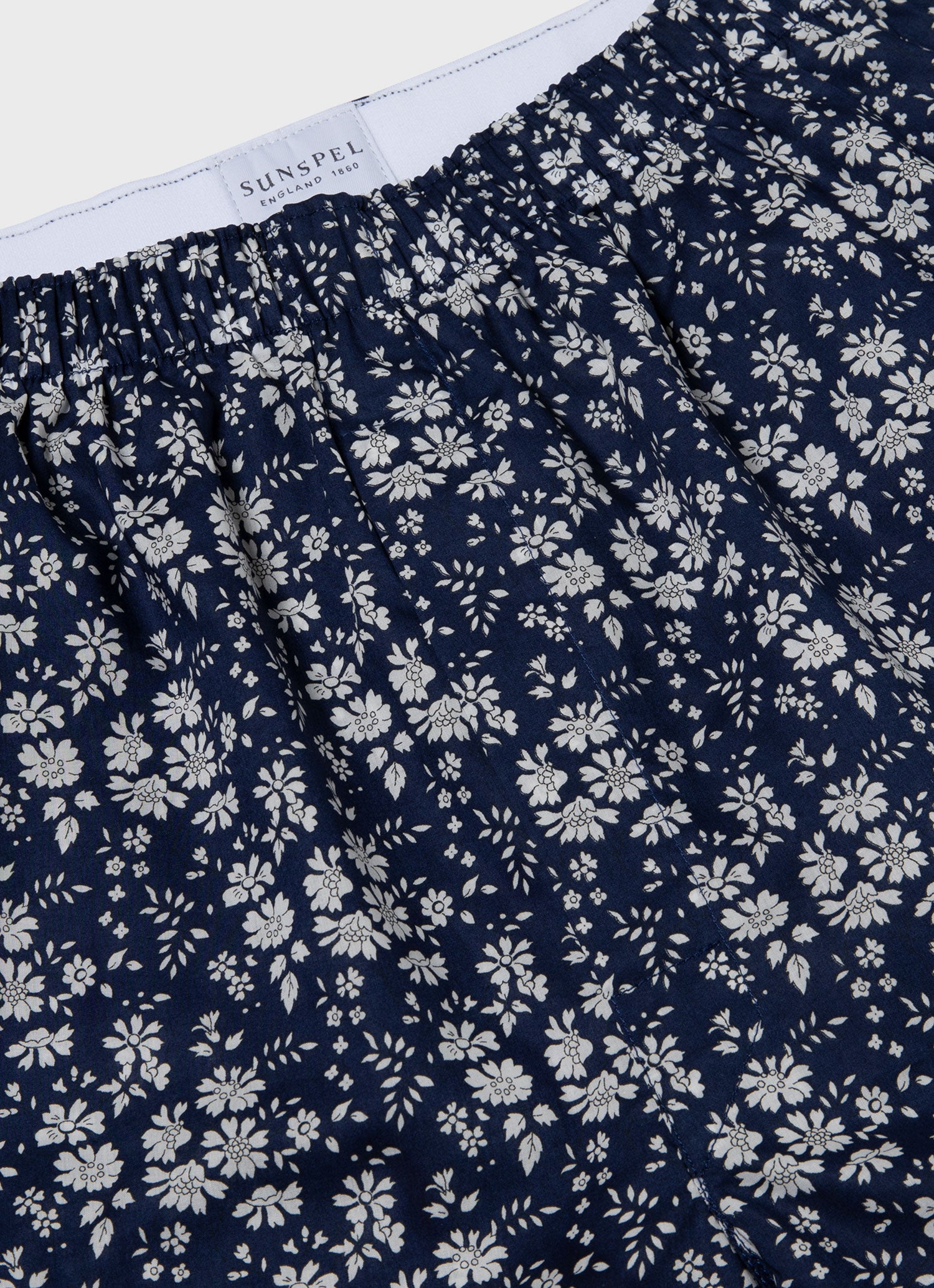 Men's Classic Boxer Short in Liberty Fabric Navy Meadow