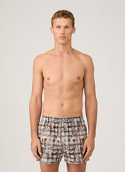 Men's Classic Boxer Shorts in Liberty Fabric in Grey Archive Gingham