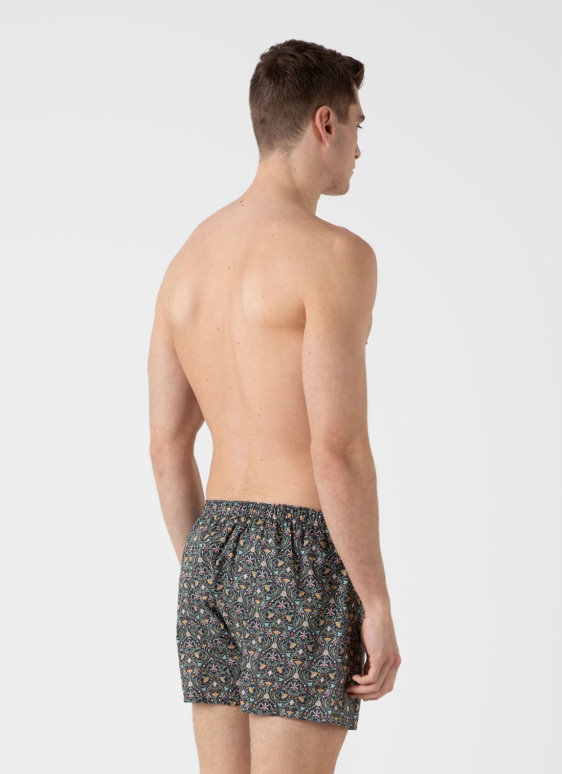 Men's Classic Boxer Short in Liberty Fabric in Ghost Orchid