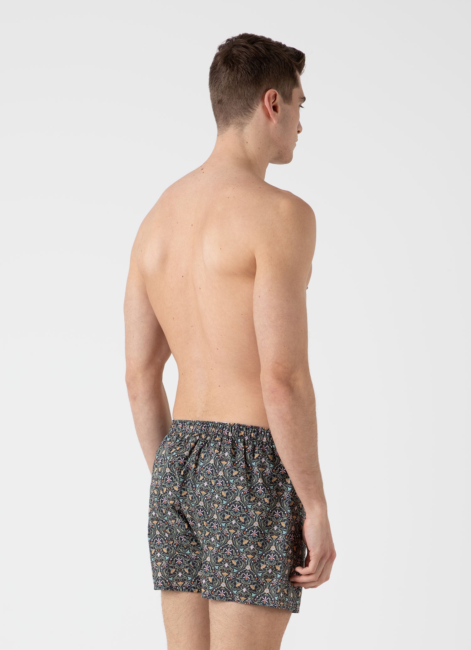 Men's Classic Boxer Short in Liberty Fabric in Ghost Orchid