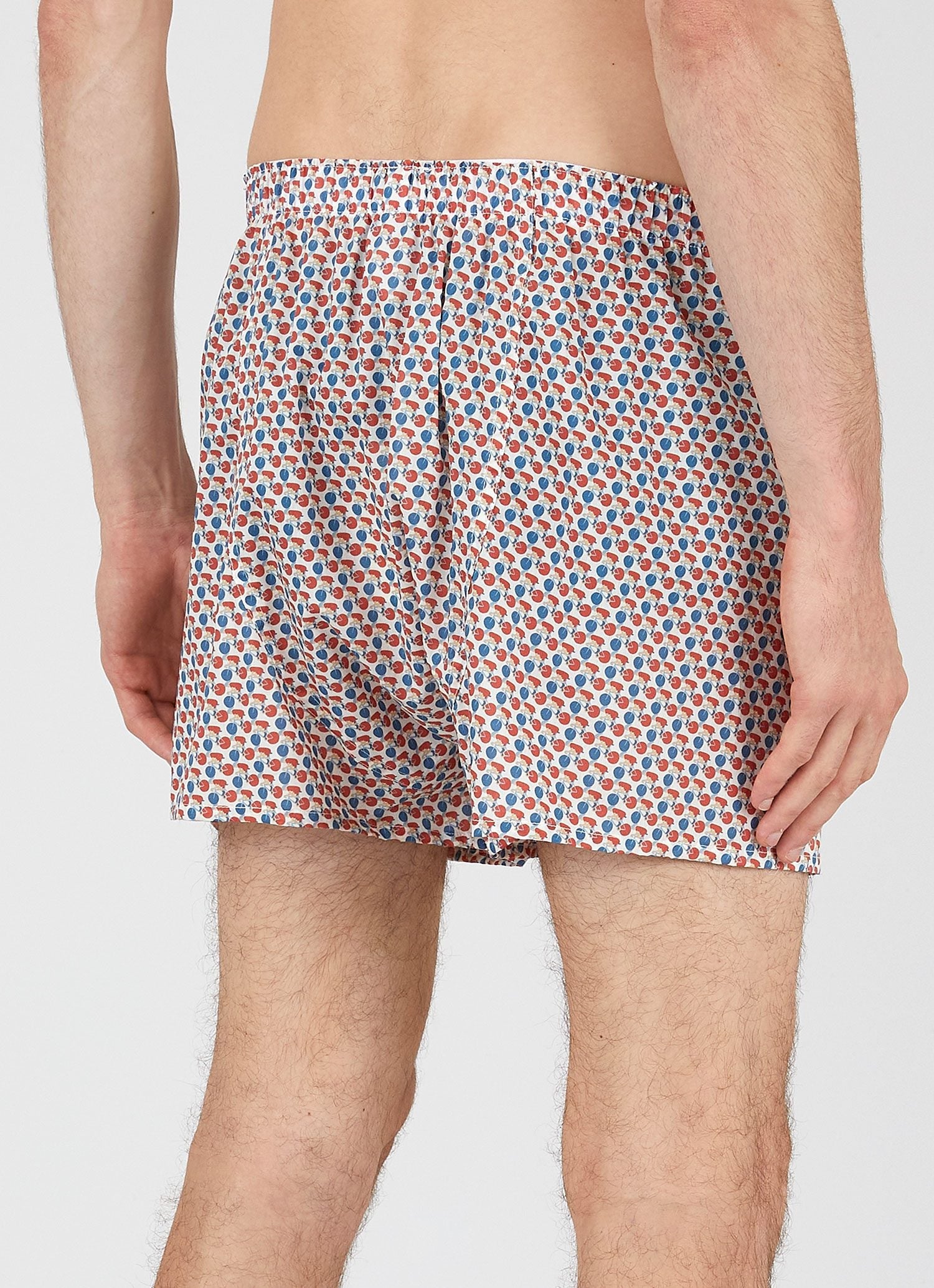 Men's Liberty Print Boxer Shorts in Liberty Red Velodrome