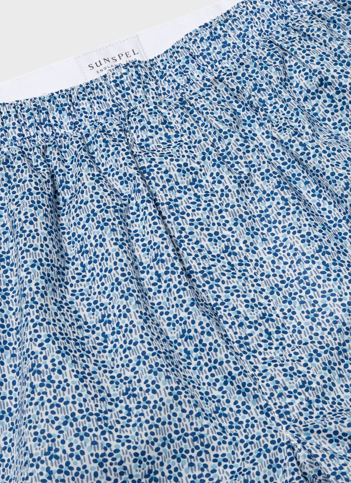 Men's Classic Boxer Short in Liberty Fabric in Ink Blue Meadow