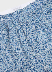 Men's Classic Boxer Short in Liberty Fabric in Ink Blue Meadow