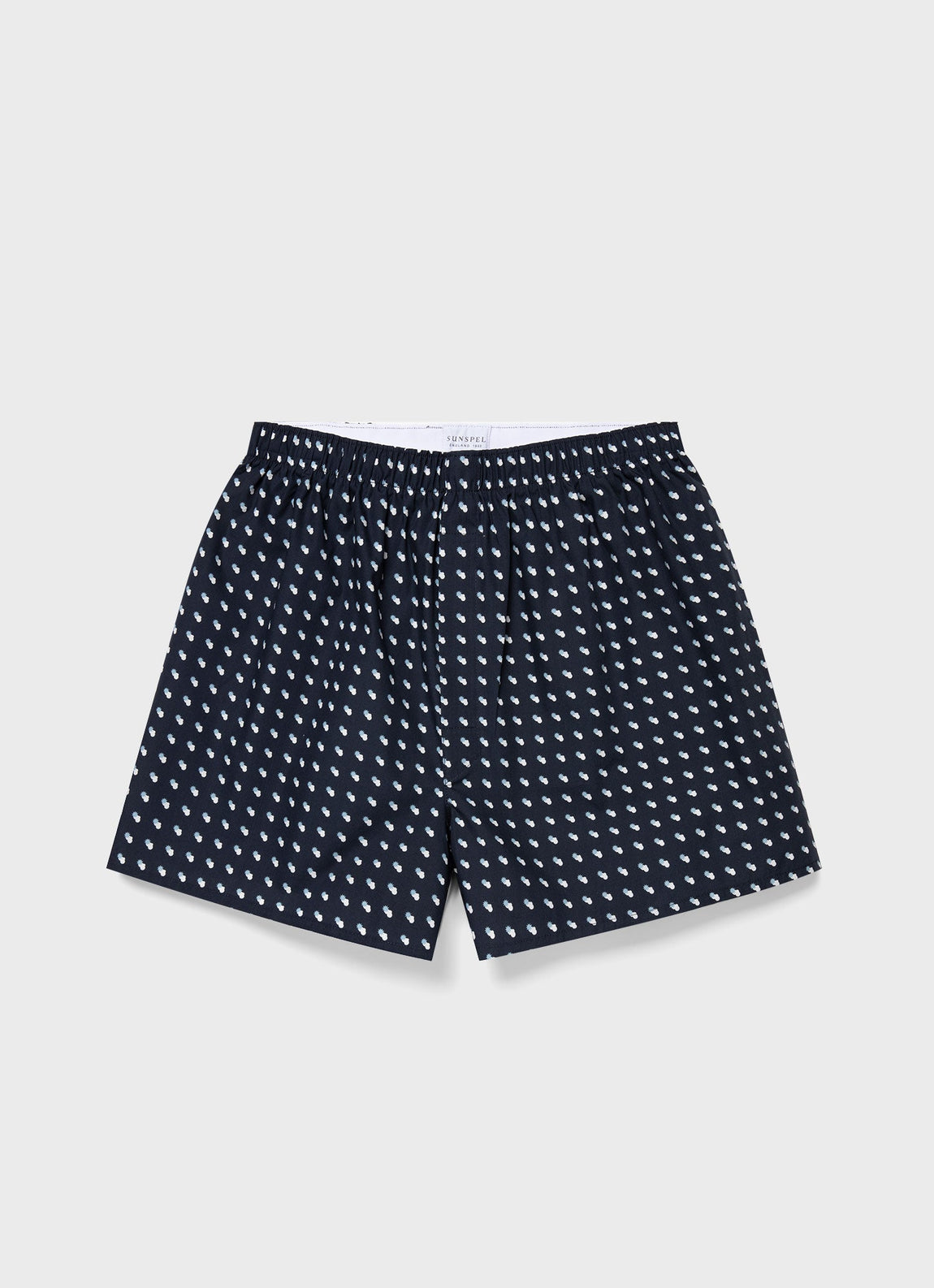 Men's Classic Boxer Short in Navy Sun & Clouds