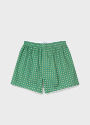 Men's Classic Boxer Short in Green Sun & Clouds