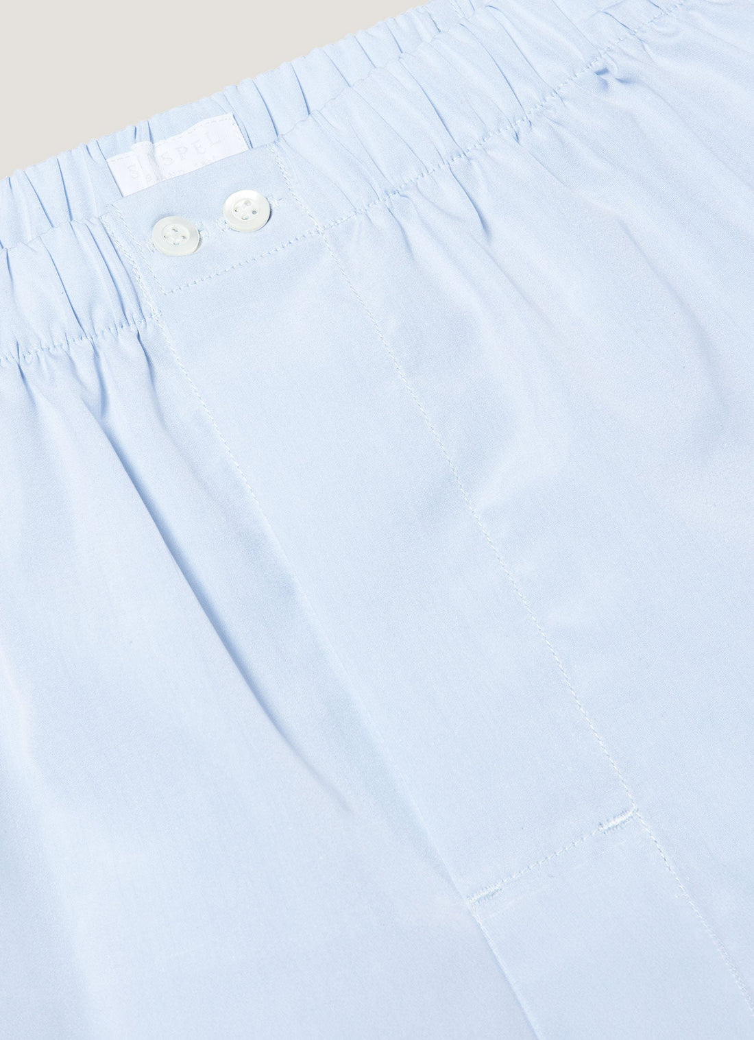 Men's Sea Island Cotton Boxer Short in Light Blue