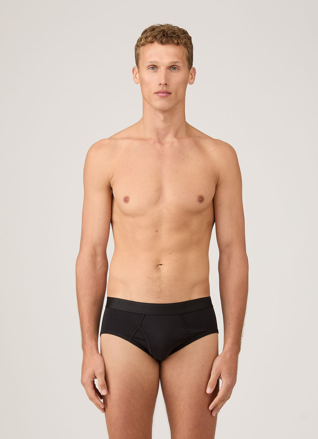 Men's Superfine Cotton Briefs in Black