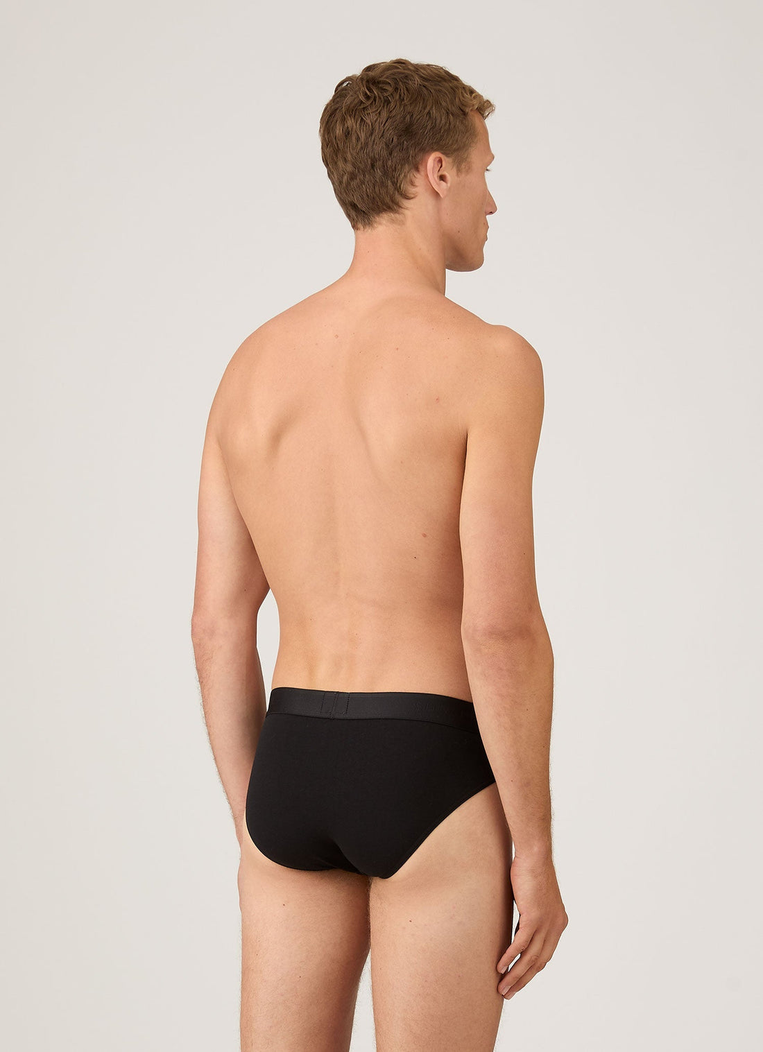 Men's Stretch Cotton Briefs in Black