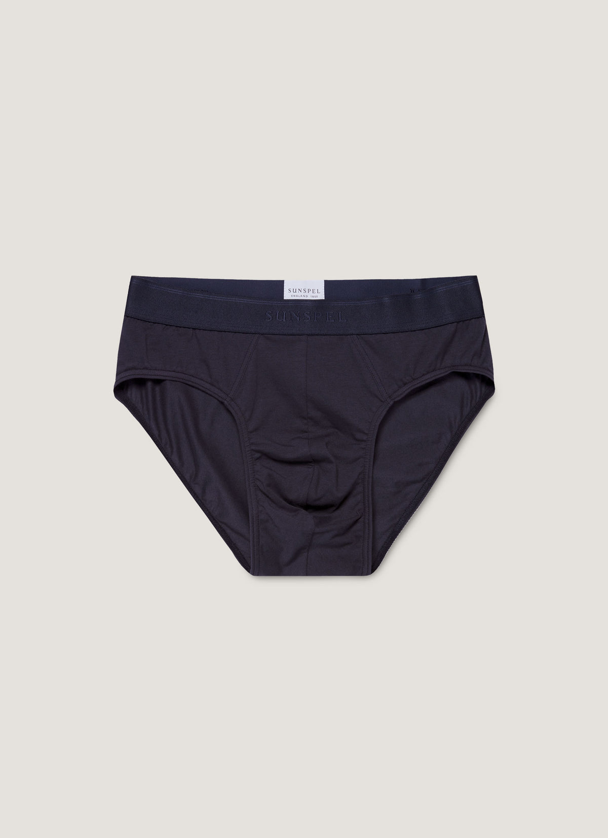 Men's Stretch Cotton Briefs in Navy