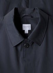 Men's Showerproof Cotton Mac in Navy