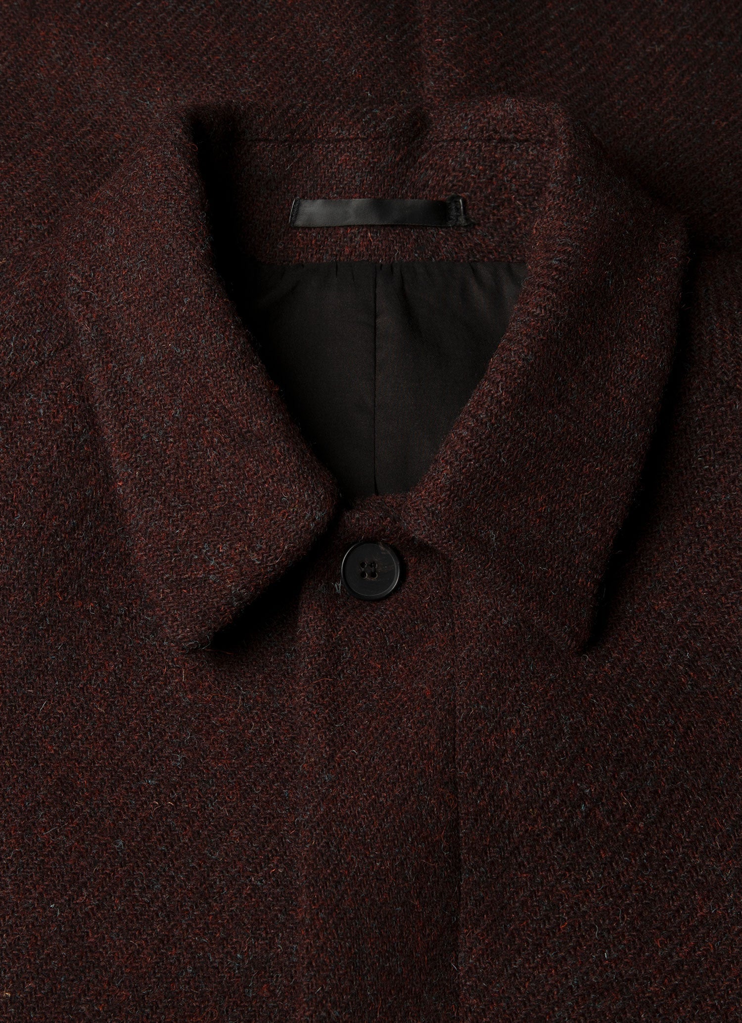 Men's Harris Tweed Car Coat in Truffle
