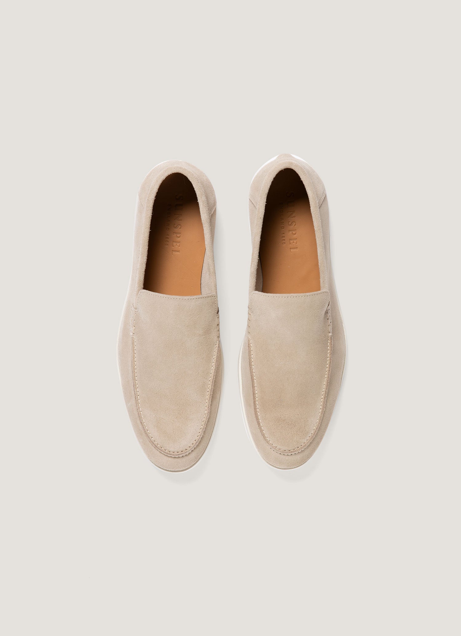 Men's Suede Loafer in Sand