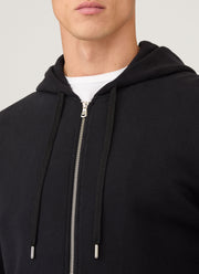 Men's Loopback Zip Hoody in Black
