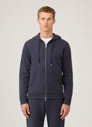 Men's Loopback Zip Hoody in Navy