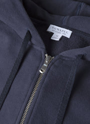 Men's Loopback Zip Hoody in Navy