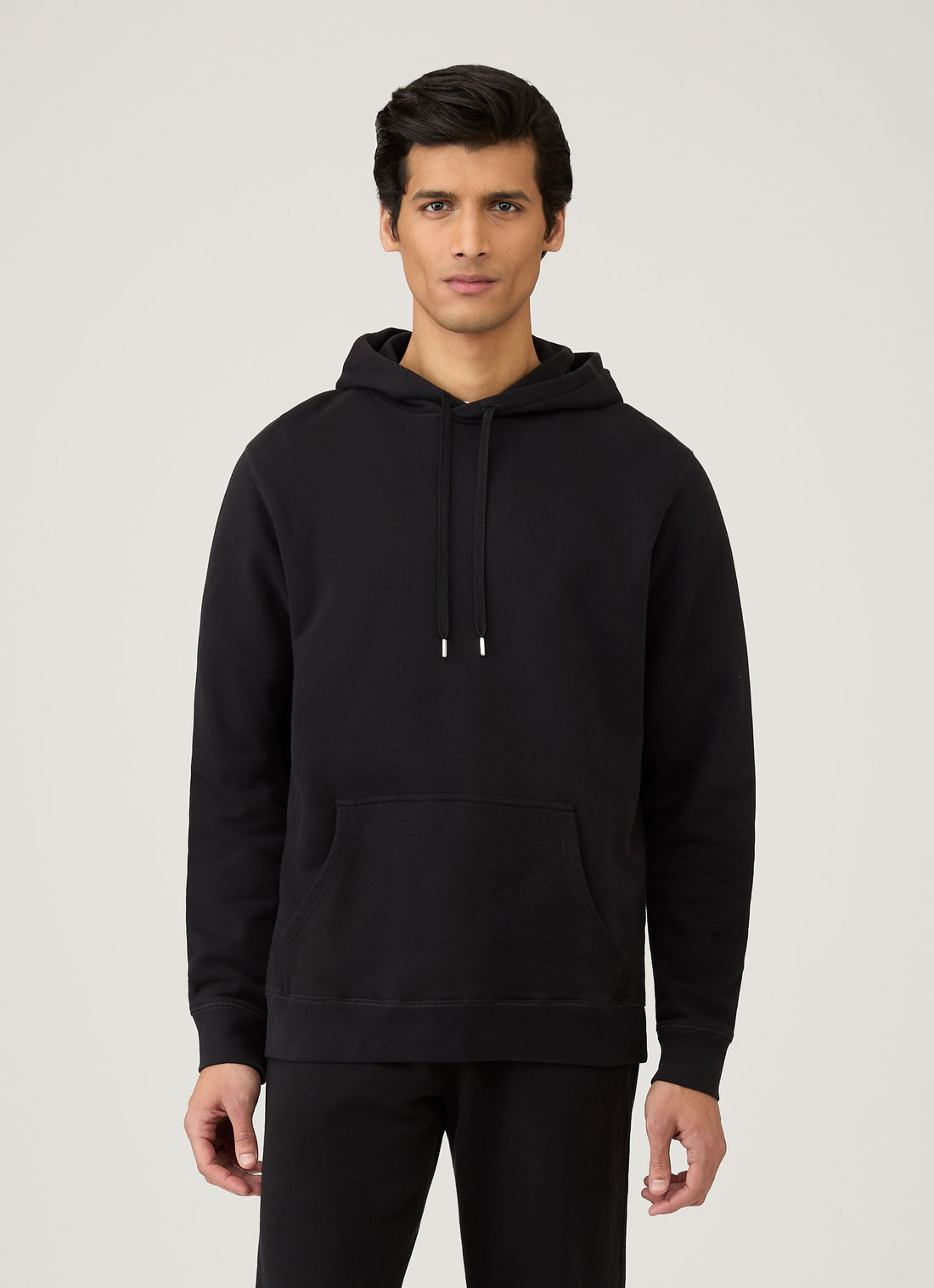 Men's Loopback Hoody in Black