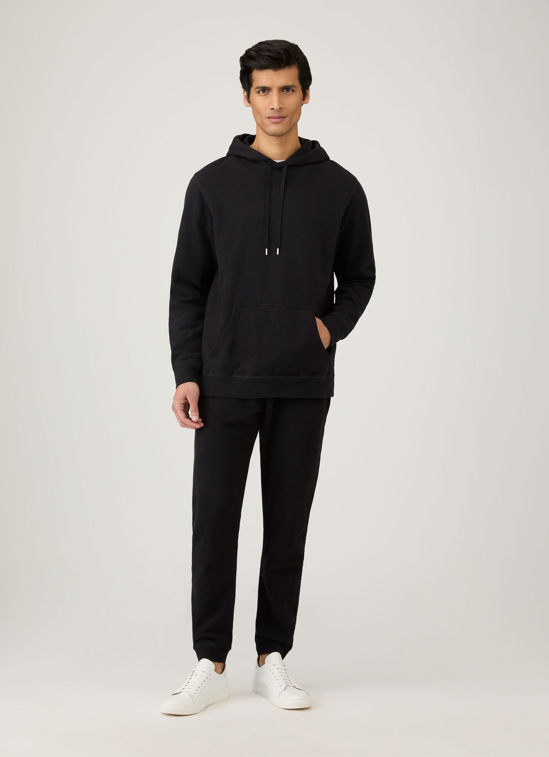Men's Loopback Hoody in Black