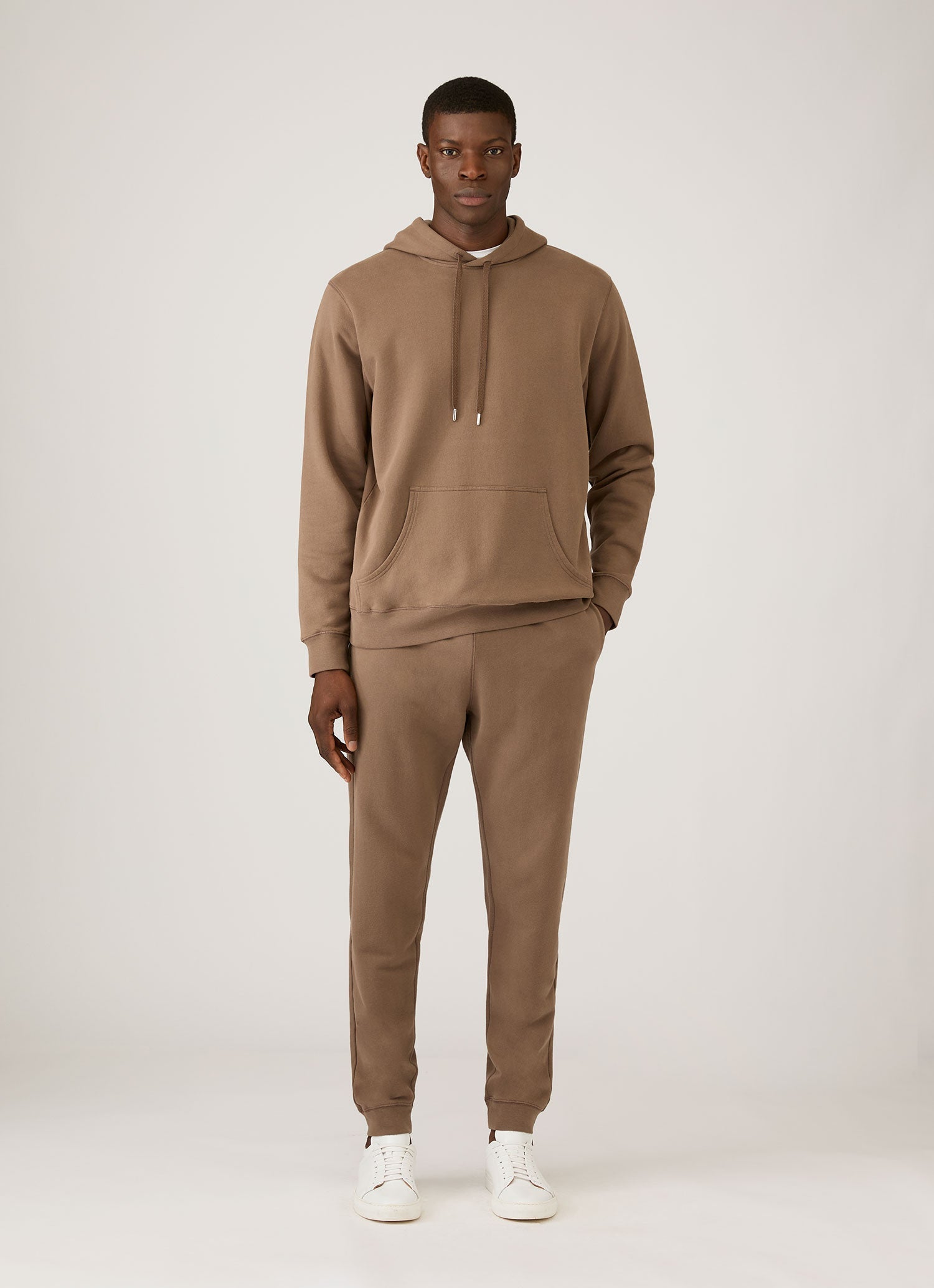Men's Loopback Hoodie in Dark Cedar