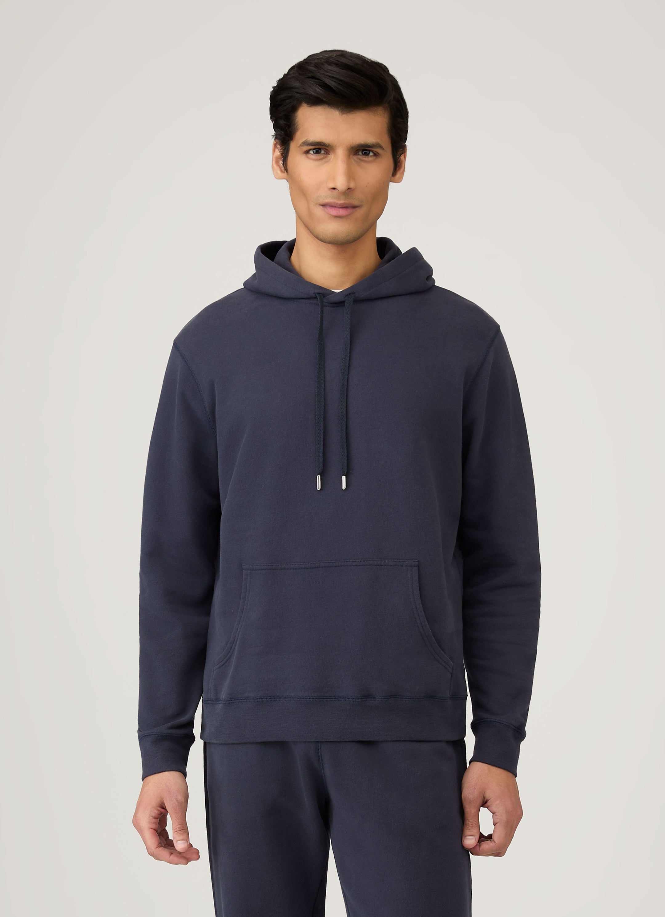 Men's Loopback Hoody in Navy