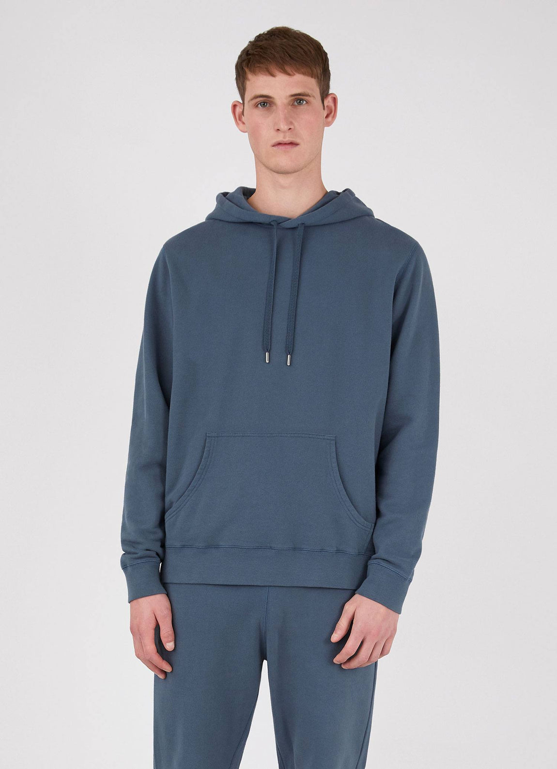 Men's Loopback Hoodie in Dark Petrol
