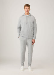 Men's Loopback Hoody in Grey Melange