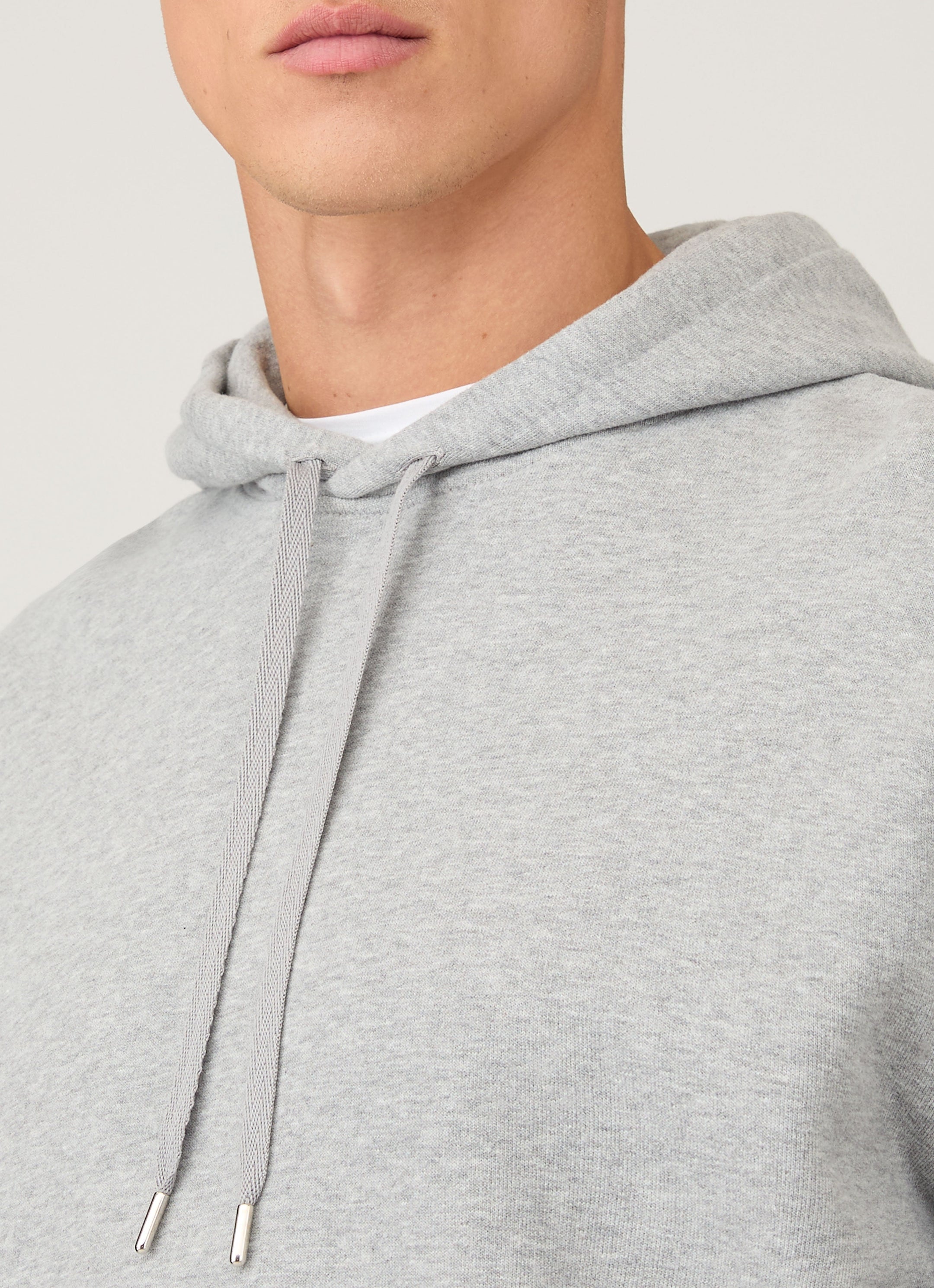 Men's Loopback Hoody in Grey Melange