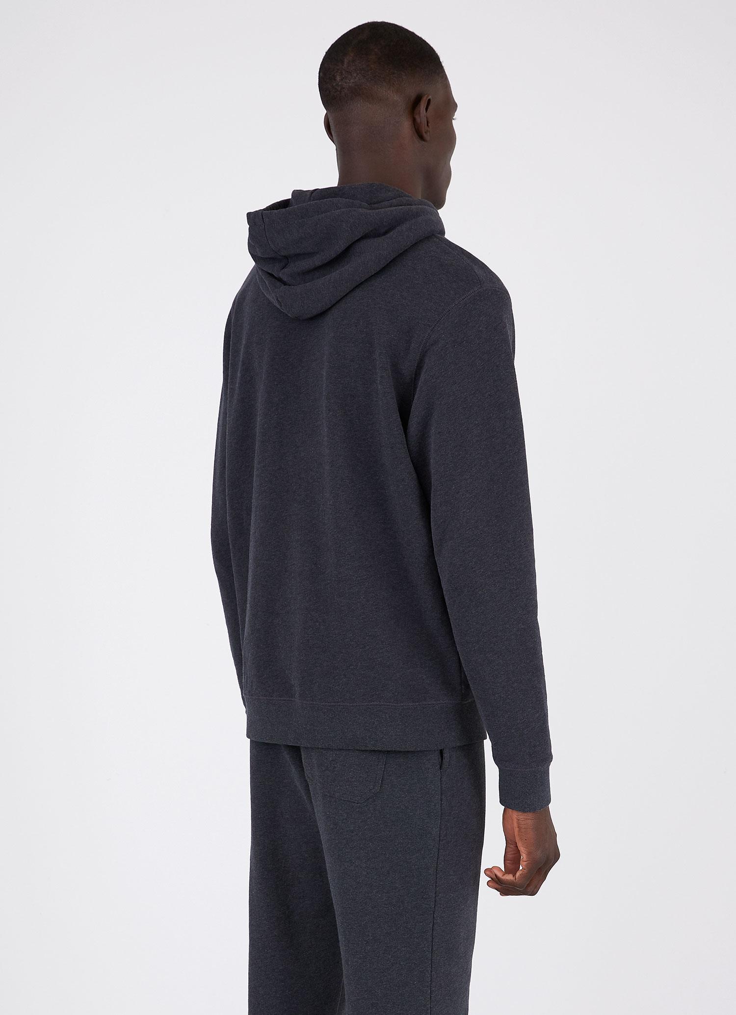 Men's Loopback Hoodie in Anthracite Melange