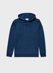 Men's Indigo Loopback Overhead Hoody in Real Indigo