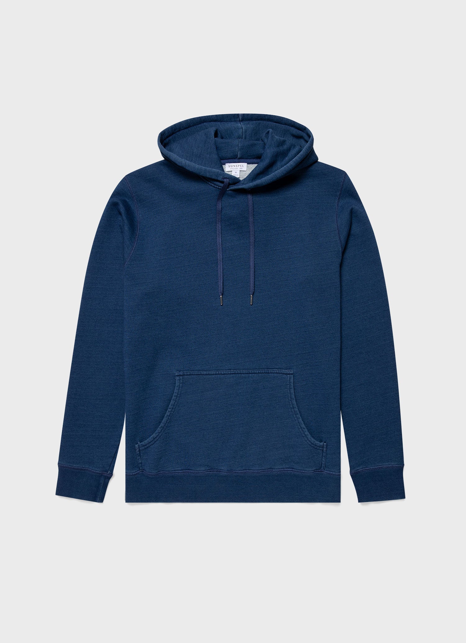 Men's Indigo Loopback Overhead Hoody in Real Indigo