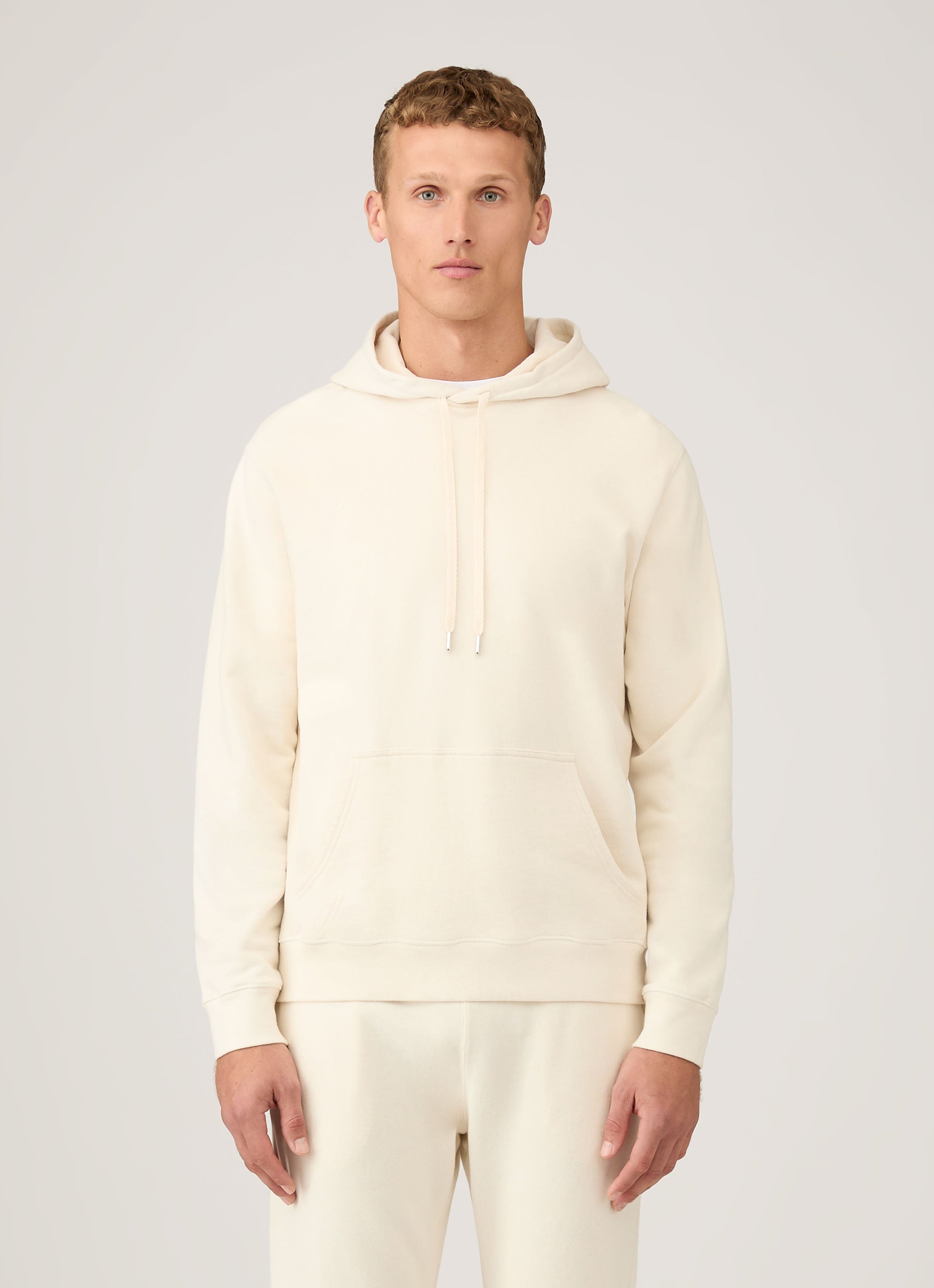 Men's Undyed Loopback Hoody in Undyed