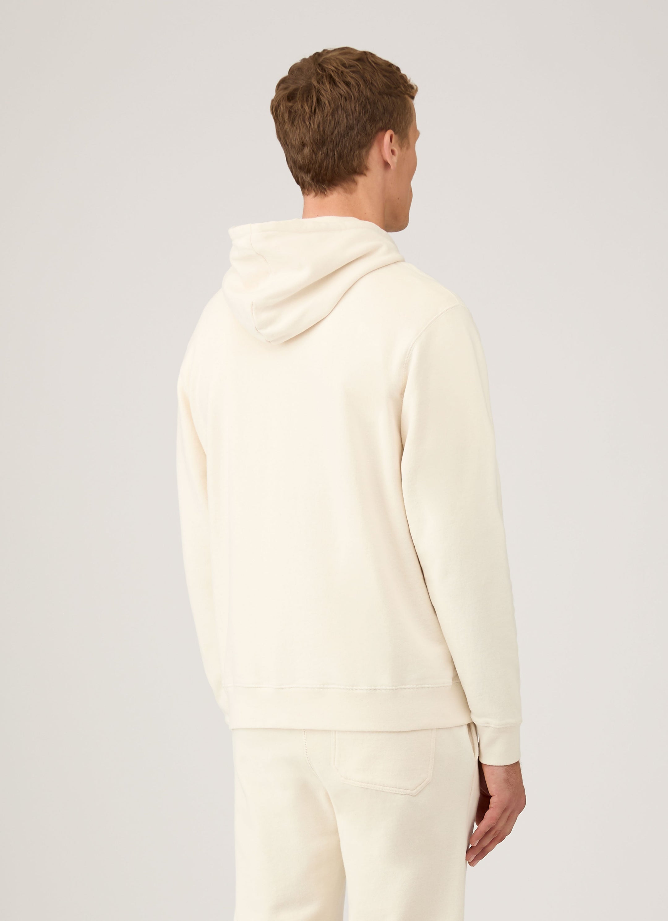Men's Undyed Loopback Hoody in Undyed