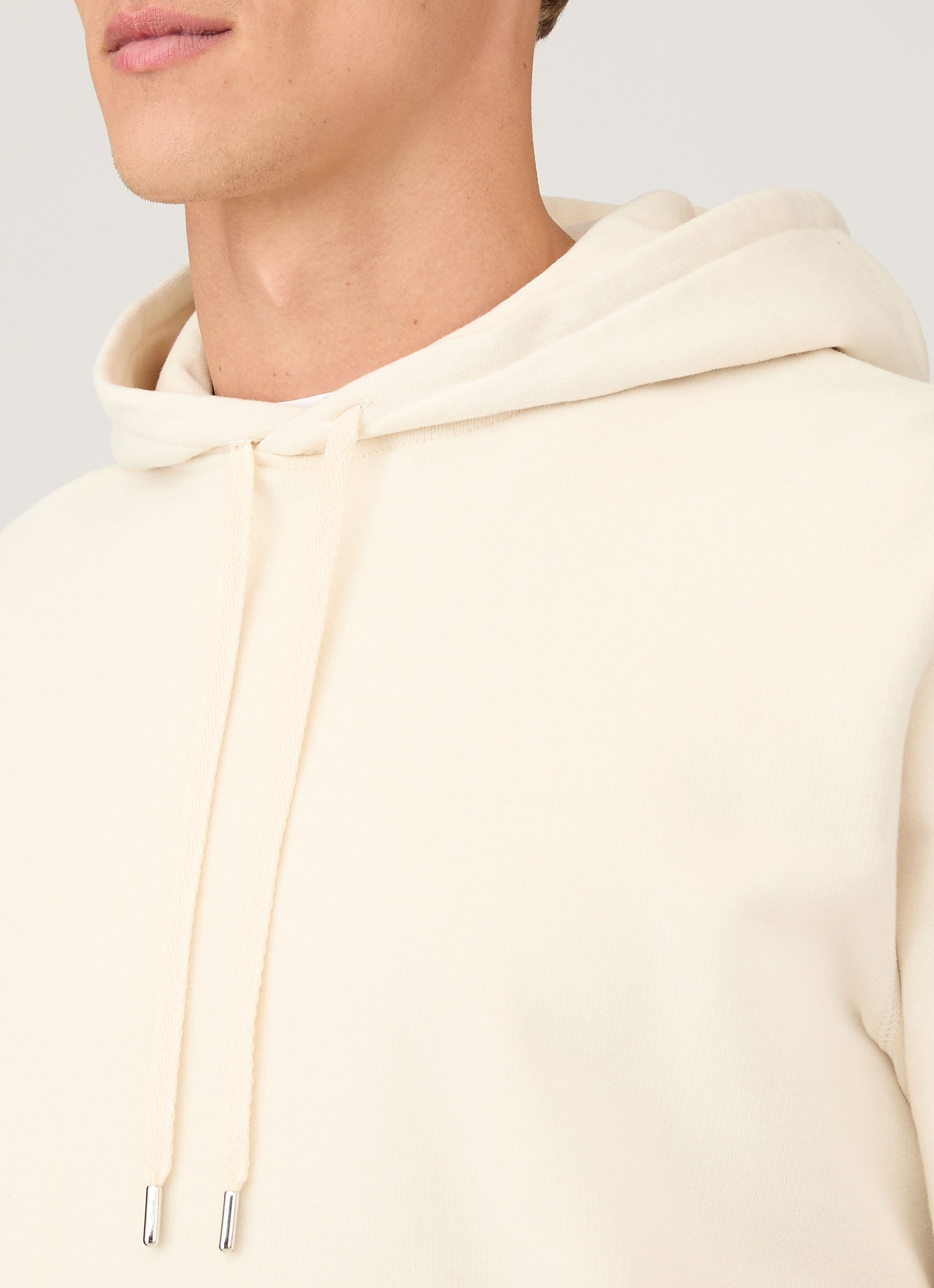 Men's Undyed Loopback Hoody in Undyed