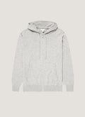 Men's Cashmere Hoodie in Grey Melange
